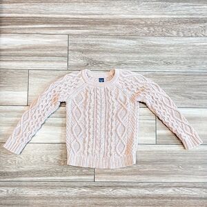 Gap Pink Cable Knit Sweater, Size 4